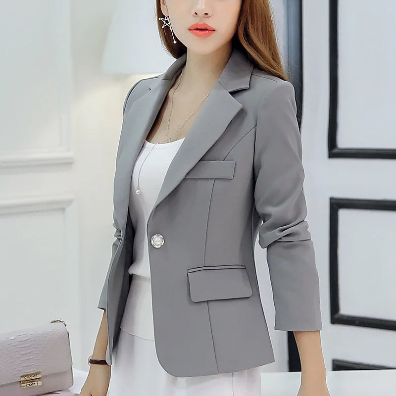 Slim Fit Blazer – Women’s Korean Style
