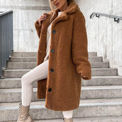 Teddy Trench Coat – Women’s Winter Overcoat