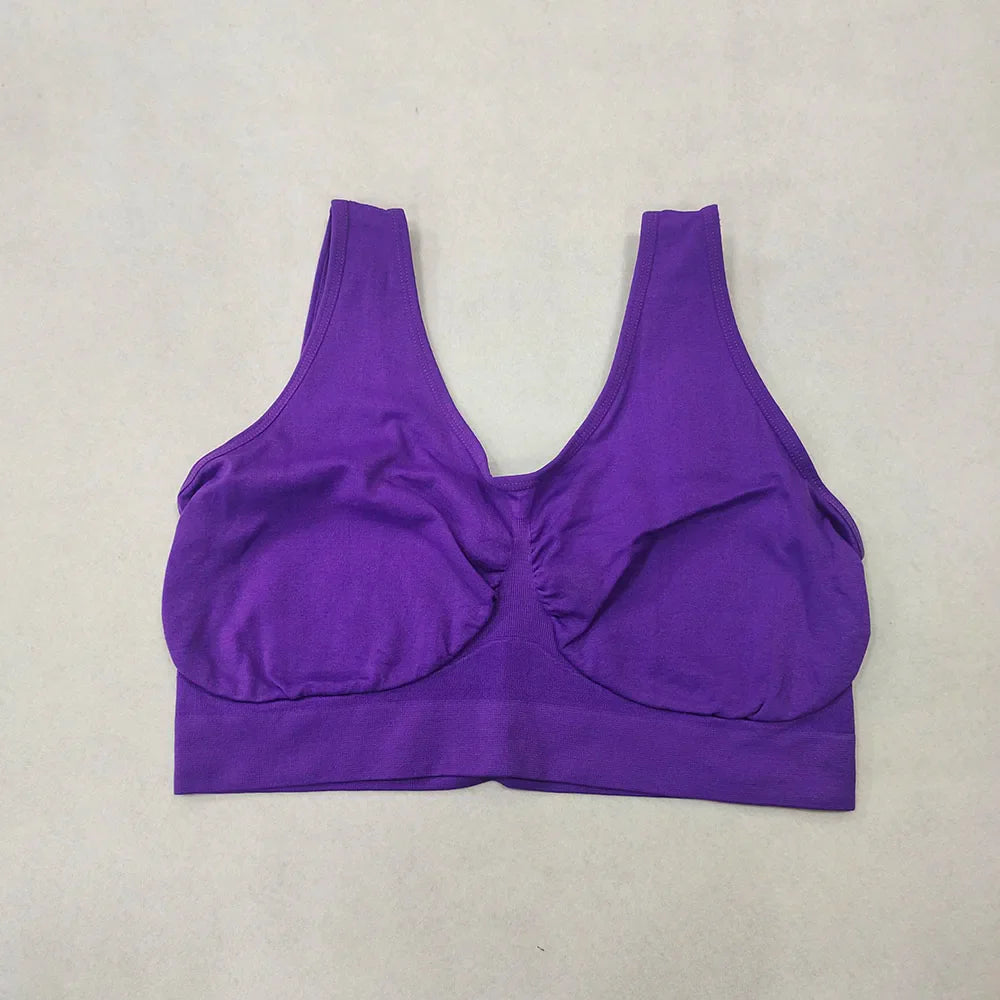Wireless Sleep Bra – No-Pad Yoga Bralette (Plus Size)