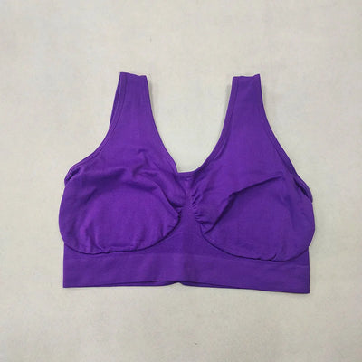 Wireless Sleep Bra – No-Pad Yoga Bralette (Plus Size)