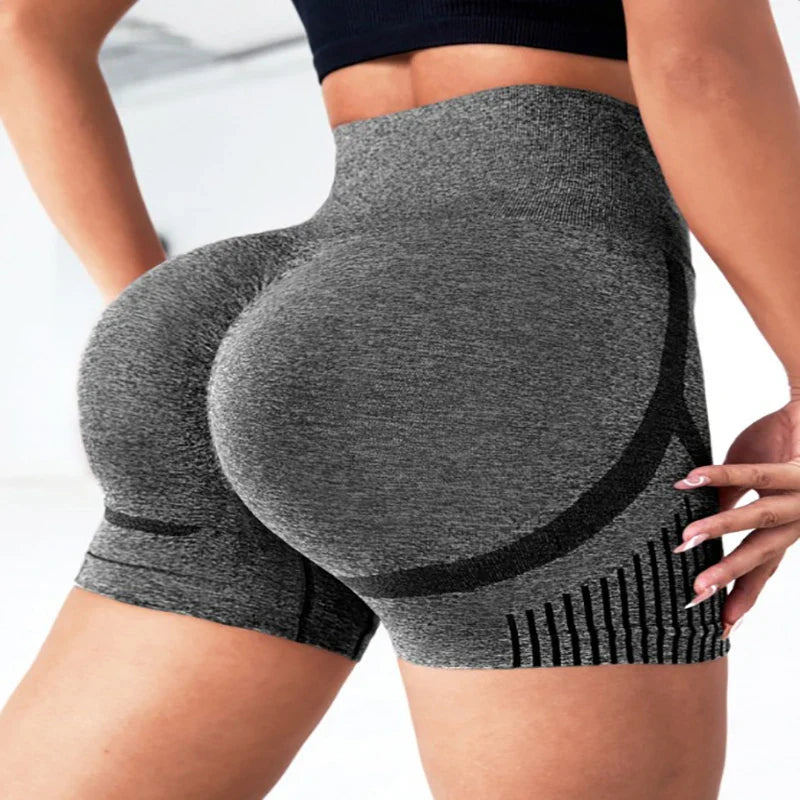 Seamless High Waist Yoga Shorts – Quick-Dry Stretch Activewear for Women