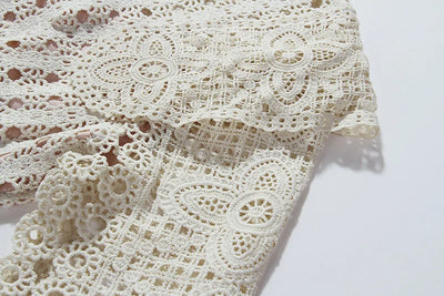 Luxury Lace Midi Dress – Embroidered A-Line Party Style for Spring/Autumn 2025