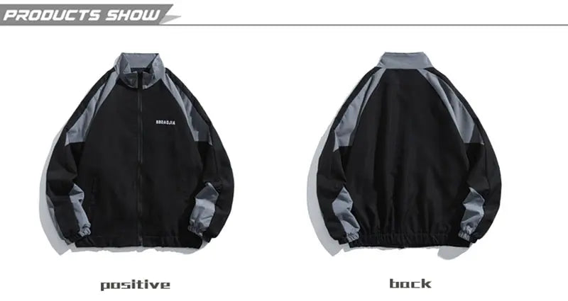 Reflective Windbreaker – Men’s Streetwear Jacket