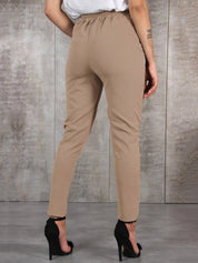 Autumn Casual Slim Chiffon Thin Trousers