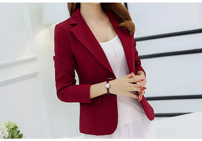 Slim Fit Blazer – Women’s Korean Style