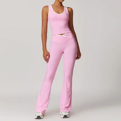 2-Piece Yoga Set – High Waist Leggings & Sports Bra for Women