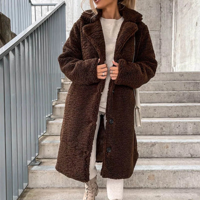 Teddy Trench Coat – Women’s Winter Overcoat
