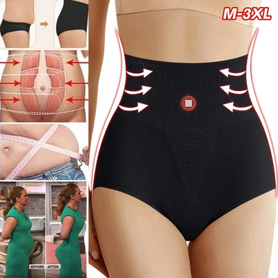 High-Waist Cotton Briefs – Tummy Control Triangle Underwear