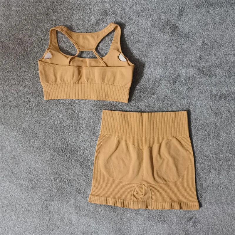 Seamless Sports Bra & Shorts Set