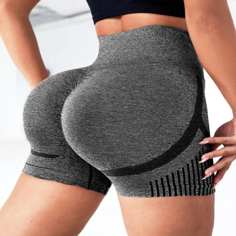 Seamless High Waist Yoga Shorts – Quick-Dry Stretch Activewear for Women