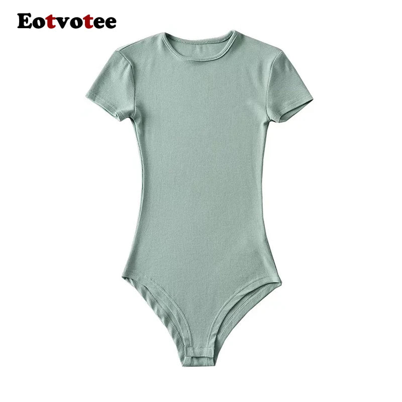 O-Neck Short Sleeve Bodysuit