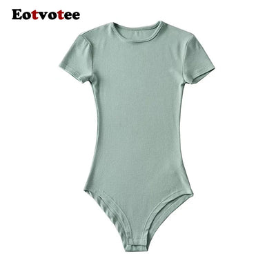 O-Neck Short Sleeve Bodysuit
