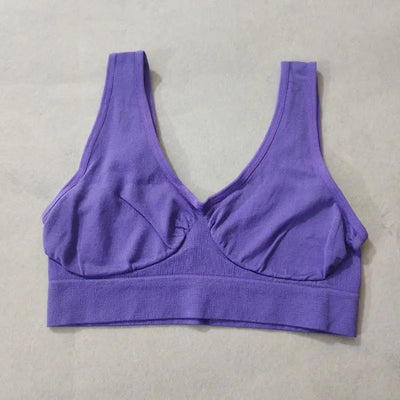 Wireless Sleep Bra – No-Pad Yoga Bralette (Plus Size)