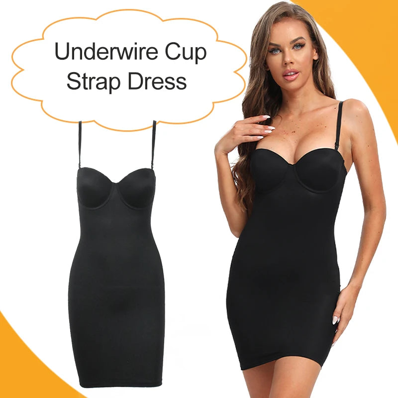 Slimming Full Length Shapewear Tube Dress