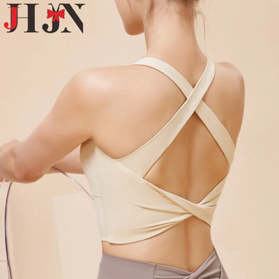 Seamless High-Impact Sports Bra – Push-Up Fitness Top