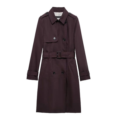 Double Breasted Trench – Women’s Belted Coat