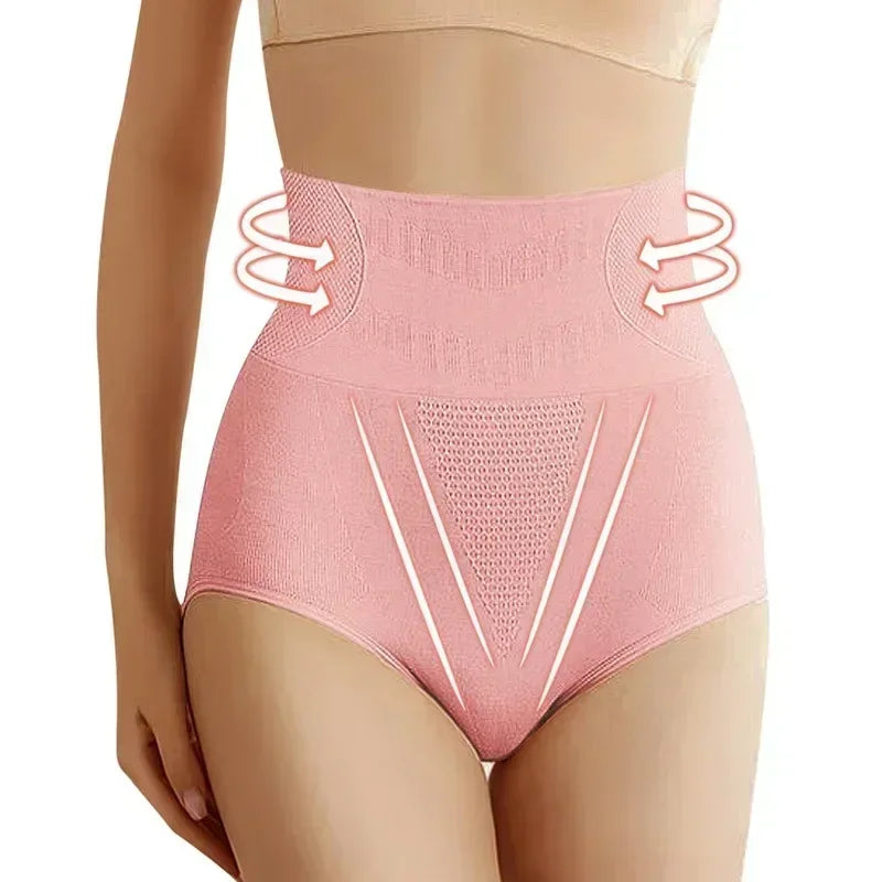 High-Waist Cotton Briefs – Tummy Control Triangle Underwear