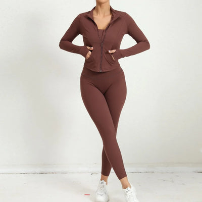 2-Piece Yoga Jacket & Leggings Set