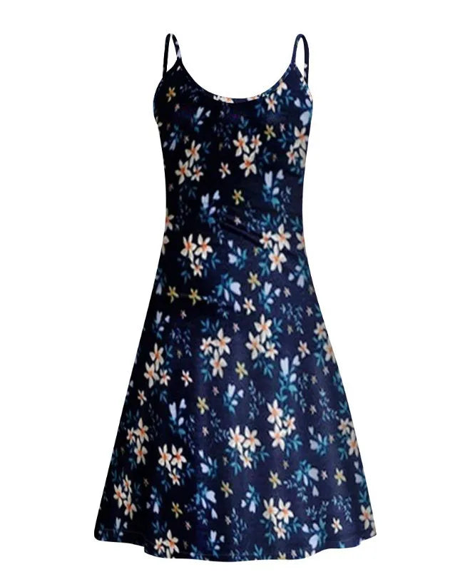 Backless Floral Slip Dress – Strapless Mini Bodycon Party Style
