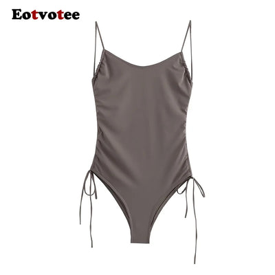 Off Shoulder Backless Bodysuit