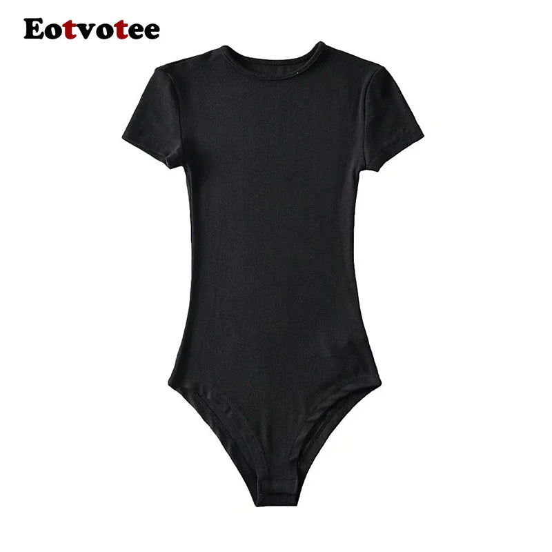 O-Neck Short Sleeve Bodysuit