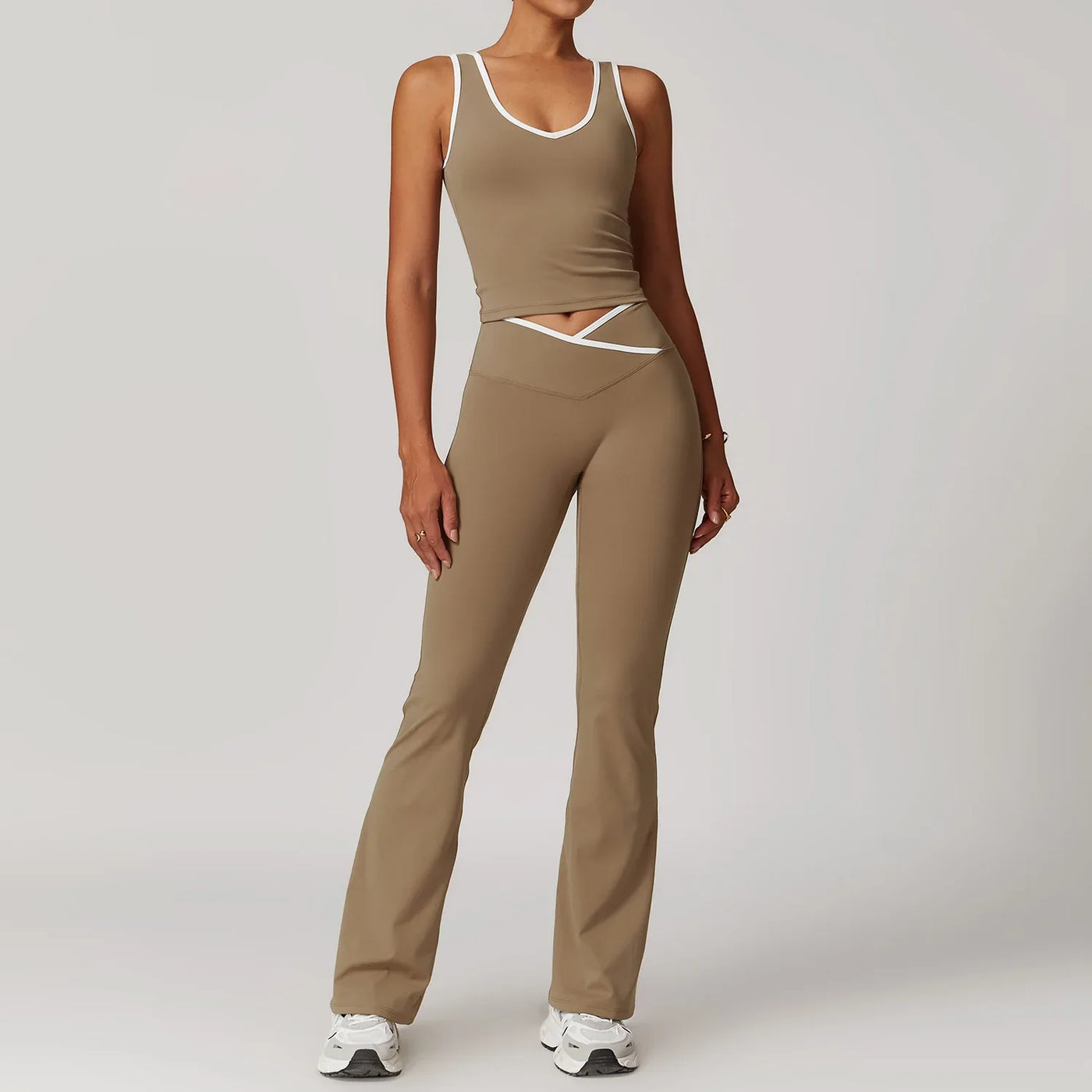 2-Piece Yoga Set – High Waist Leggings & Sports Bra for Women