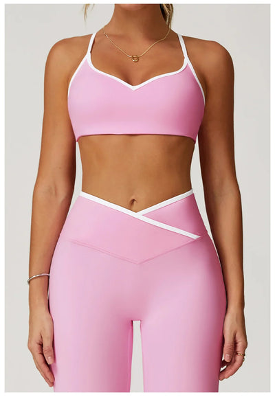 Shockproof Sports Bra – Push-Up Crop Top for Yoga & Workouts