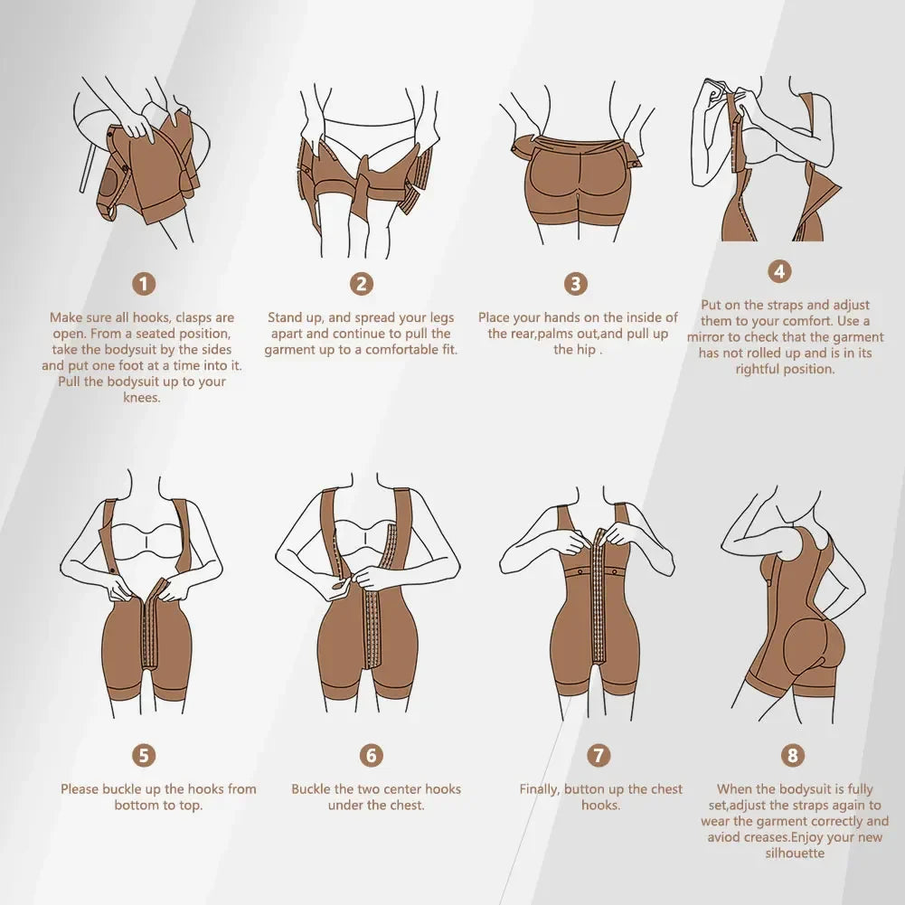 Colombian Waist Cincher – Tummy Control Zip Shaper