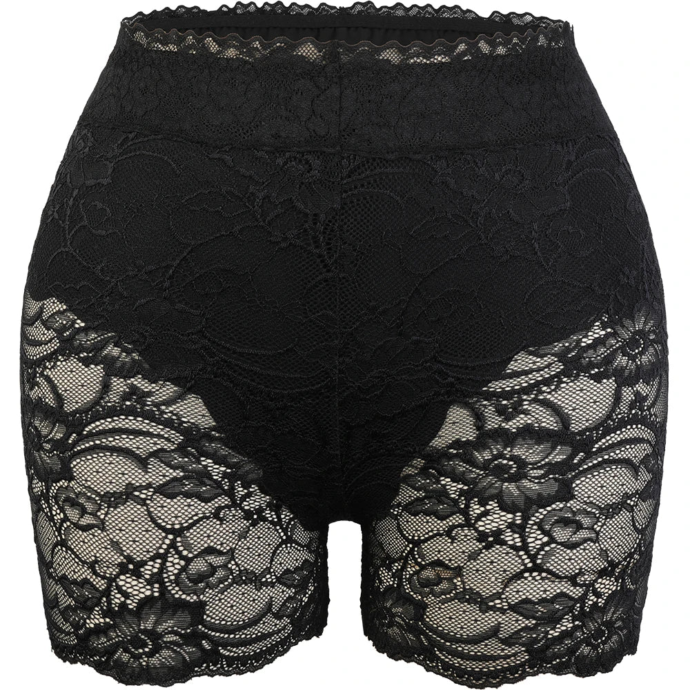 Lace Mid Waist Tummy Control Panties