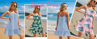 Spaghetti Strap Ruffle Dress – Sleeveless Beach Look