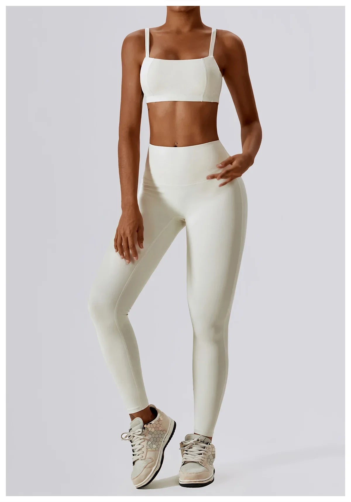 Seamless 2-Piece Workout Set – High Waist Leggings & Top