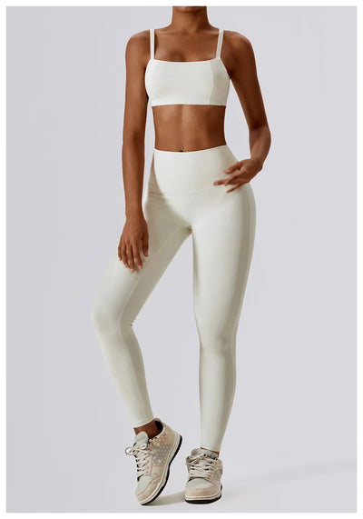 Seamless 2-Piece Workout Set – High Waist Leggings & Top