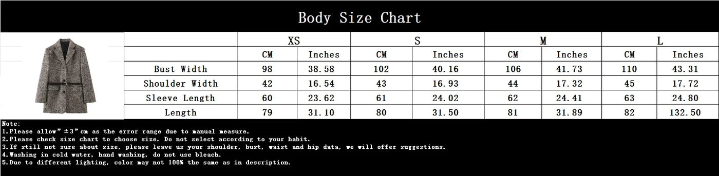Loose Fit Blazer – Women’s Elegant Jacket