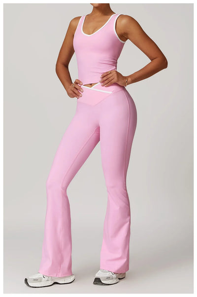 2-Piece Yoga Set – High Waist Leggings & Sports Bra for Women