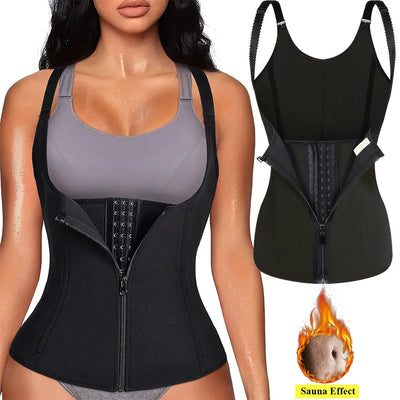 Zipper Waist Trainer Tank – Tummy Control Shapewear