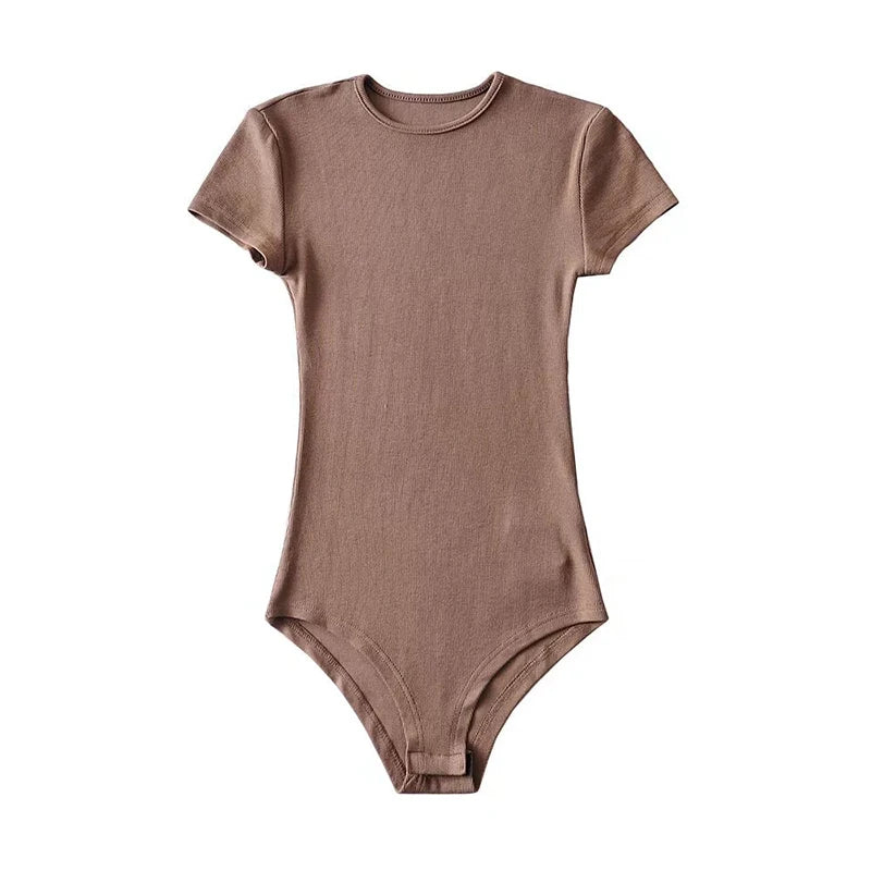 O-Neck Short Sleeve Bodysuit