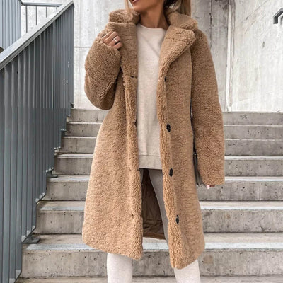 Teddy Trench Coat – Women’s Winter Overcoat