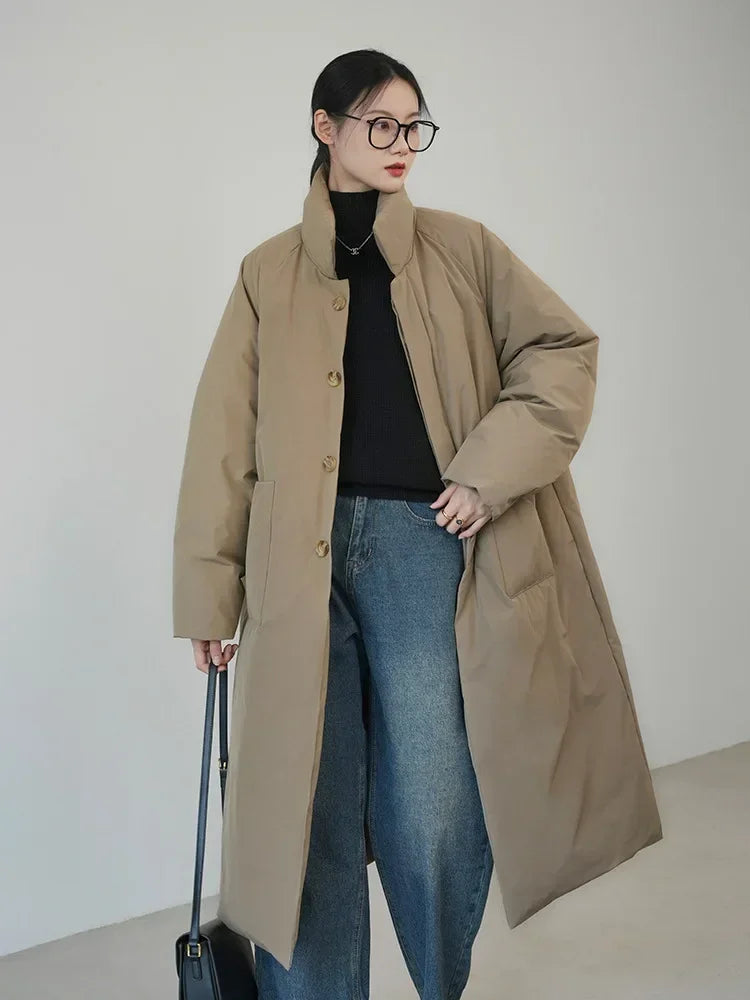 Long Parkas Thick Cotton-padded Jacket