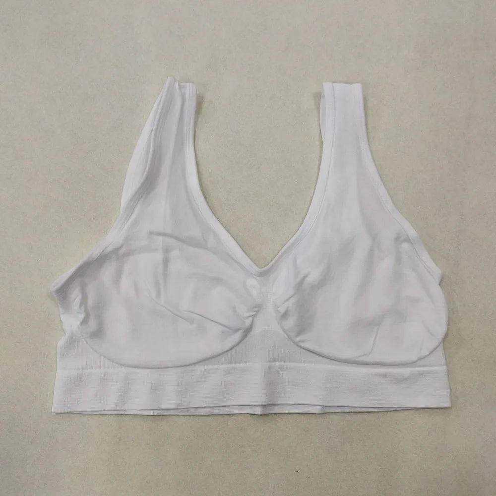 Seamless Push-Up Sports Bra – Backless Workout Bralette