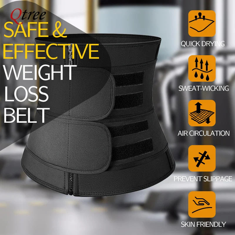 Plus Size Waist Trainer – Sweat Slimming Corset Belt