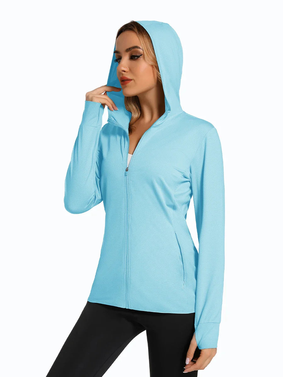 UPF 50+ Jacket – Women’s Sun Protection Hoodie