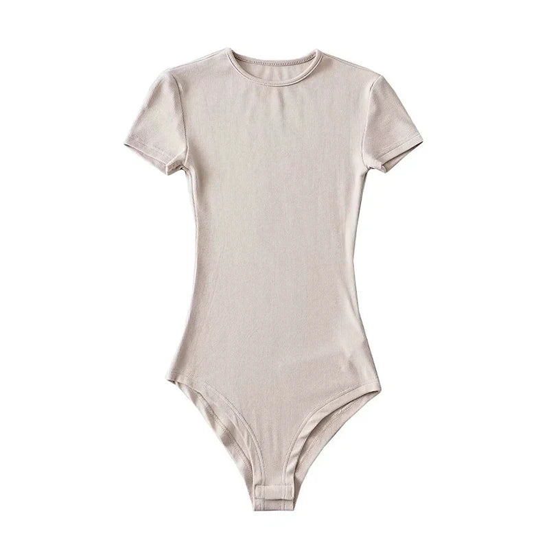 O-Neck Short Sleeve Bodysuit