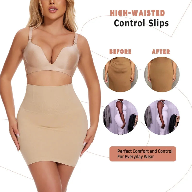 2-in-1 Tummy Control Underskirt