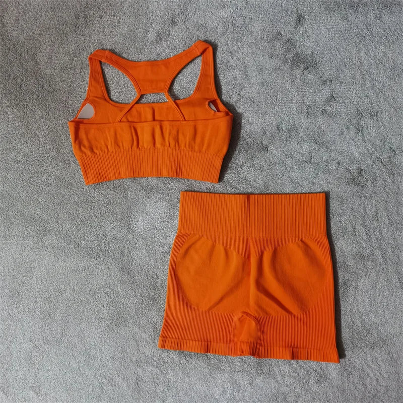 Seamless Sports Bra & Shorts Set