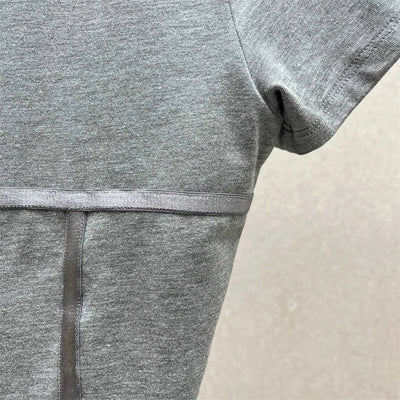 Cotton Knit Bodysuit – Slim Fit Round Neck Tee