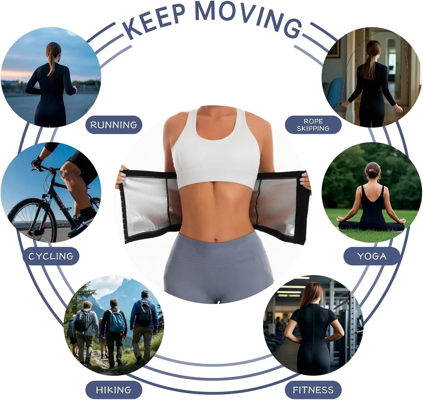 Women’s Sauna Waist Trainer – Heat Trapping Slimming Belt