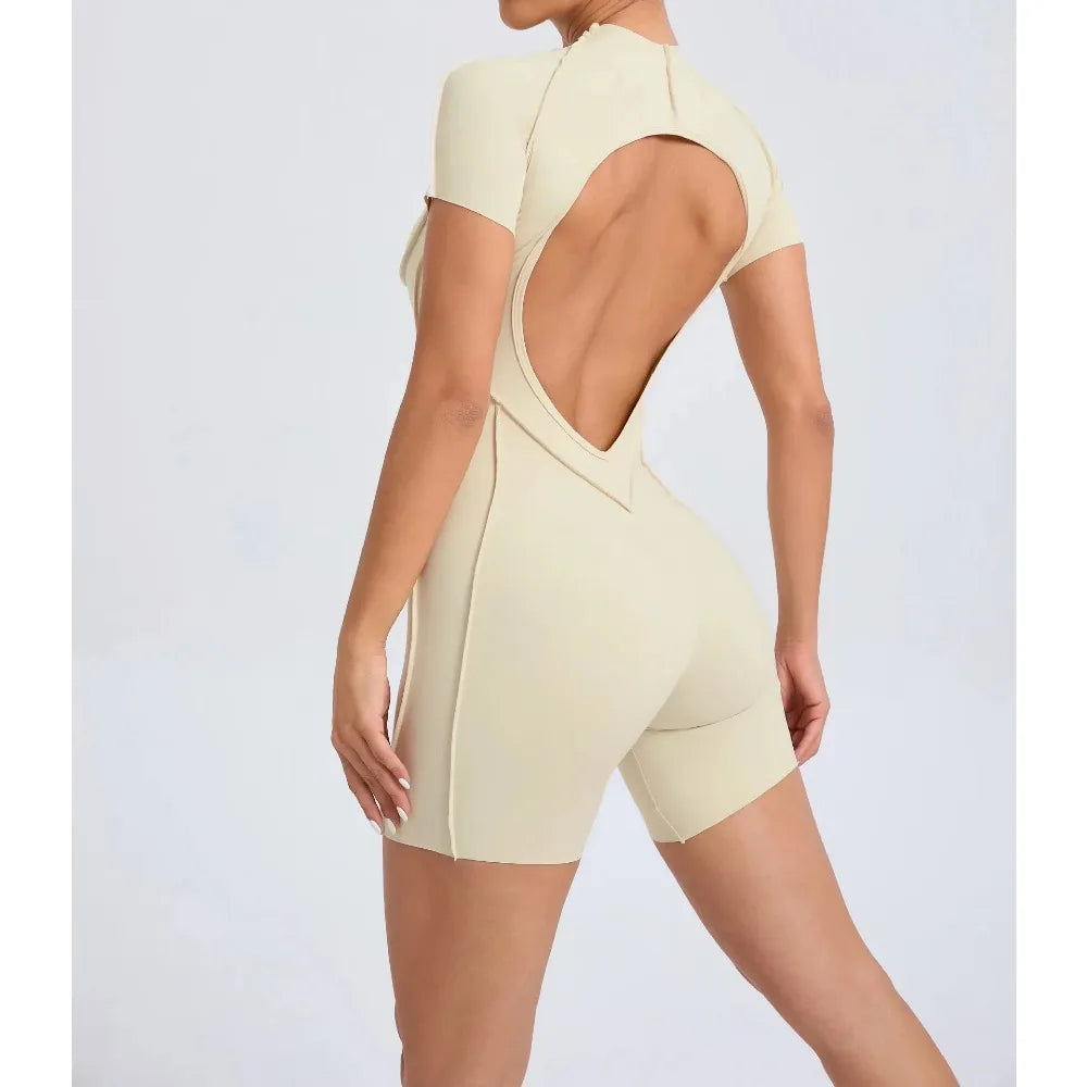 One-Piece Gym Jumpsuit – Sexy Athletic Yoga Suit