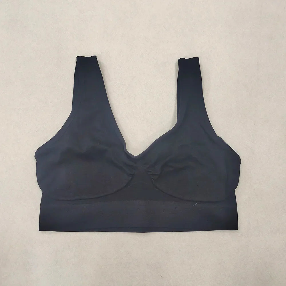 Wireless Sleep Bra – No-Pad Yoga Bralette (Plus Size)