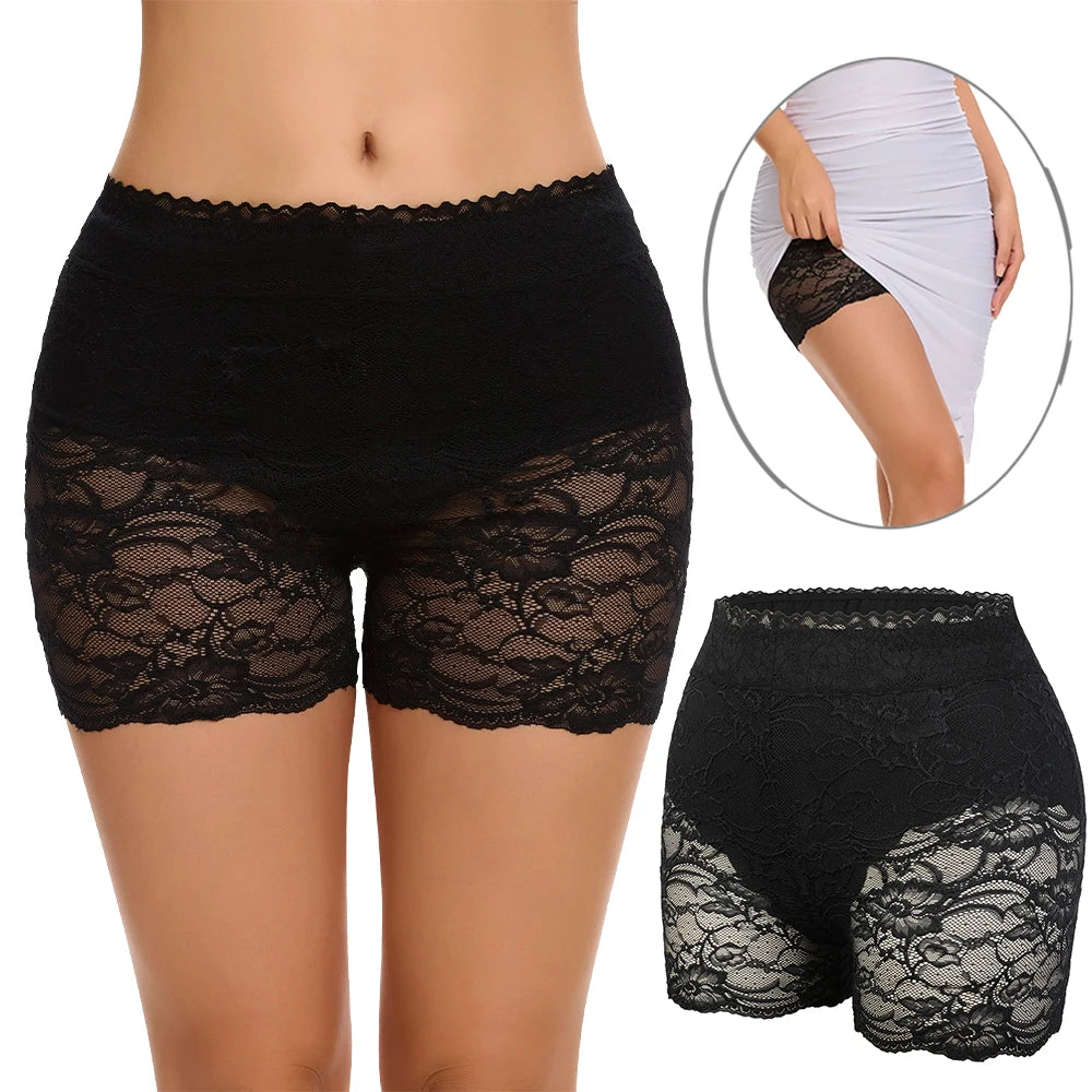Lace Mid Waist Tummy Control Panties