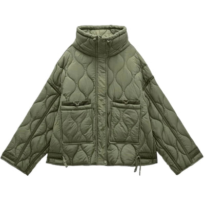 Plus Size Quilted Jacket – Women’s Winter Coat